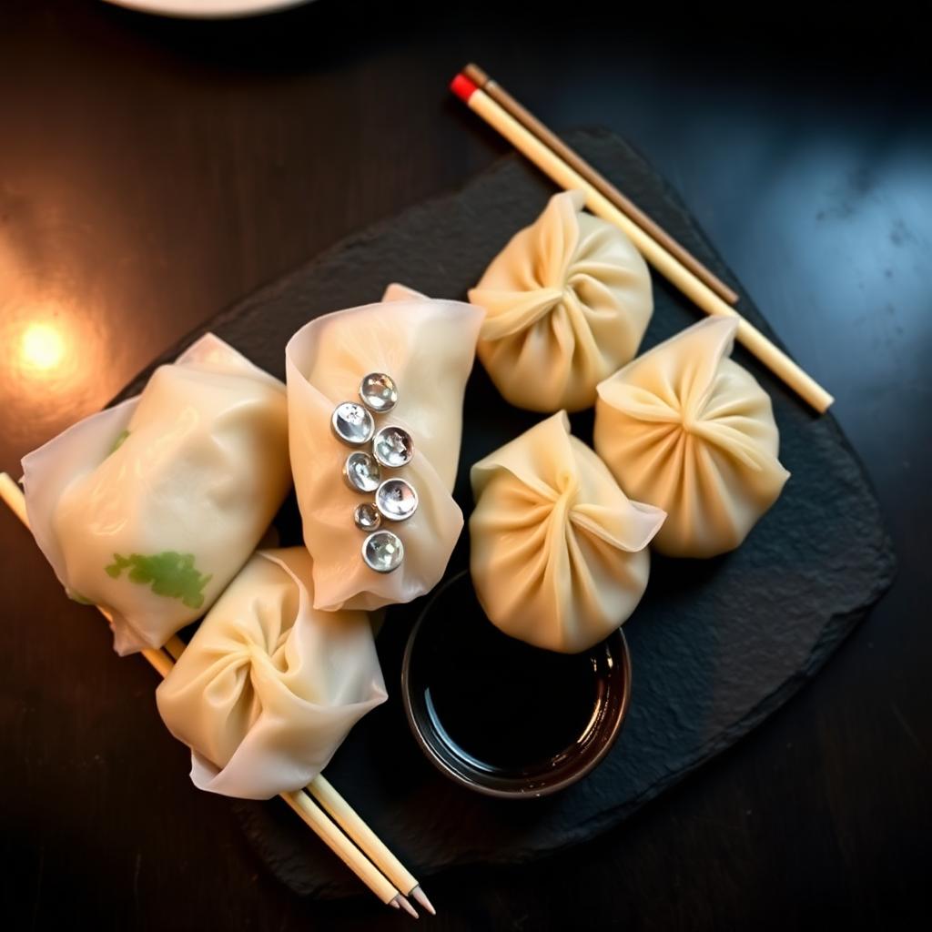Rouleaux de printemps et raviolis Siu-Long-Bao